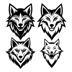 wolf head logo simple and modern design Wolf Vintage Logo
