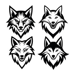 wolf head logo simple and modern design Wolf Vintage Logo
