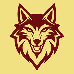 wolf head logo simple and modern design Wolf Vintage Logo
