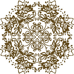 Beautiful mandala art, vector mandala design