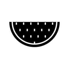 watermelon fruit solid icon vector design
