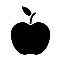 apple fruit solid icon vector design