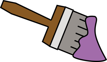 Illustration of a paintbrush