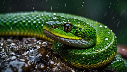 Fototapeta premium green snake