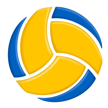 recommend clip art: A volleyball ball isolated icon cartoon illustration
                    