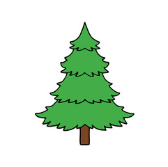 green christmas tree