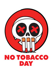 World Tobacco Day. cigarette and lungs creative concept design for poster, banner vector illustration