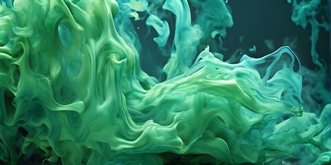 Fototapeta na wymiar abstract art of colored liquid smoke in dynamic motion