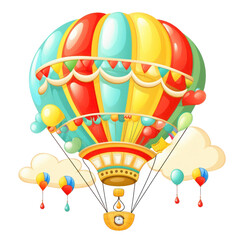 Obraz premium hot-air balloon , A hot air balloon flying