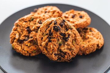 granola cookies with nuts seeds and dried fruit