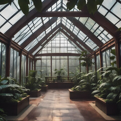 Library inside greenhouse