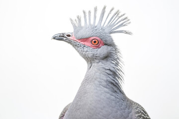 Close-up Portrait of a Victoria Crowned Pigeon with Spiky Feathers