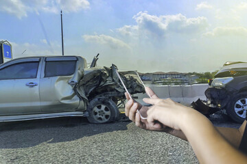 A car accident involves a motorist driving behind a car on a busy road. The concept of security in...