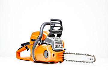 Fototapeta premium Chainsaw isolated on white background