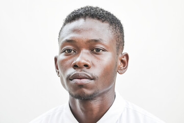 Obraz premium Portrait of a young black man