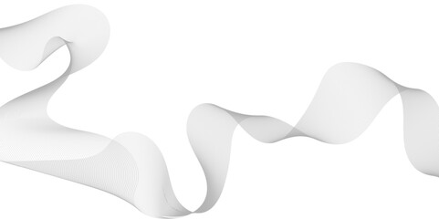Abstract wave element for design. Digital frequency track equalizer. Stylized line art background. Vector illustration. Wave with lines created using blend tool.