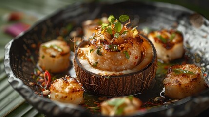 Explore the versatility of coconuts in culinary creations from savory to sweet