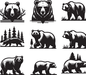 grizly bundle art ilstration