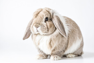 Cute Bunny Rabbit with White Background