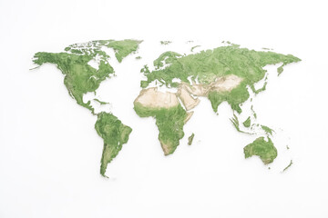 Map lands in greens on a white background.