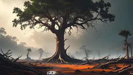 The Last Tree Standing, A Powerful Visual Impact of Deforestation
