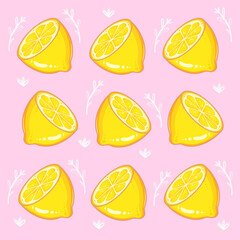Lemon Pink Pattern