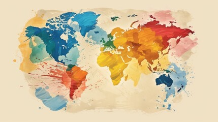 Global network connection. Use a world map or globe to depict international reach or connectivity.