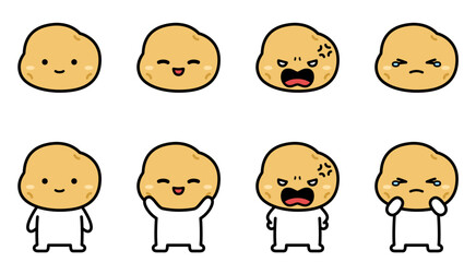 ジャガイモの妖精のイラストセット