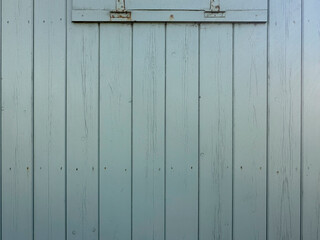 Duck egg coloured planks, horizontal from shed or hut, for use as background or graphic resource