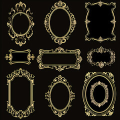 Vintage background with decorative frame vector image