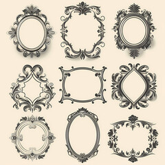 Vintage background with decorative frame vector image
