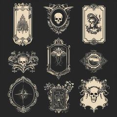 Vintage background with decorative frame vector image