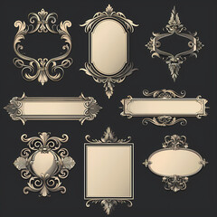 Vintage background with decorative frame vector image