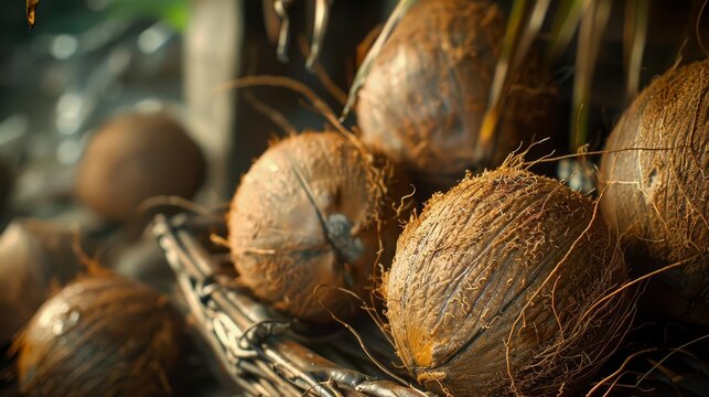 Illustrate the cultural significance of coconuts in traditional rituals and ceremonies