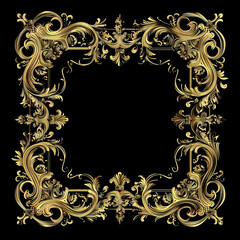 Vintage background with decorative frame vector image