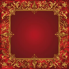Vintage background with decorative frame vector image