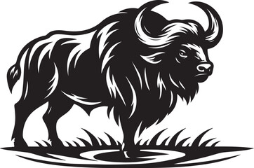 Fototapeta premium illustration of a bull