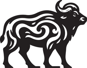 Fototapeta premium illustration of a bull