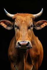 Naklejka premium Mystic portrait of Banteng
