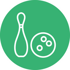 bowling Flat Icon Design