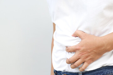 Man's stomach hurts Appendicitis There is a risk of colon cancer.