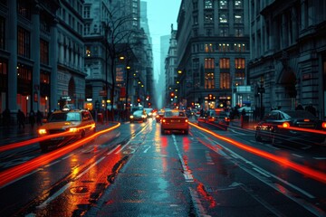 Fototapeta premium Long Exposure City Lights professional photography