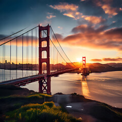 Fototapeta premium san Francisco's golden gate bridge