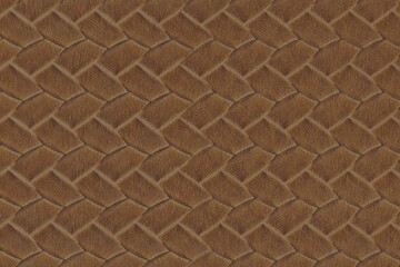 brown woven leather vinyl texture background, hi res vintage leather detail overlay for graphic design