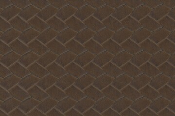 Fototapeta premium brown woven leather vinyl texture background, hi res vintage leather detail overlay for graphic design