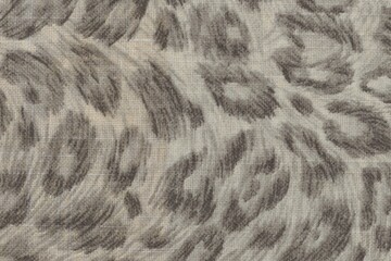 animal print fabric texture background close up, detailed light neutral color woven linen backdrop, furniture cloth textile material, modern cotton clothing weave pattern