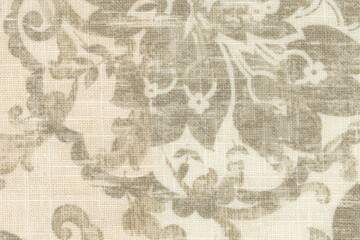 embroidered luxury floral bridal fabric texture background close up, detailed light neutral color woven linen backdrop, furniture cloth textile material, modern cotton clothing weave pattern