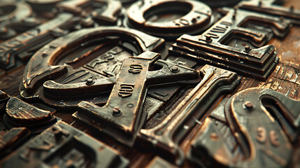 Artistic Typographic Legacy: A Journey Through Vintage Lettering and Classic Typeface Designs