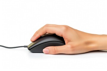 hand using a computer mouse