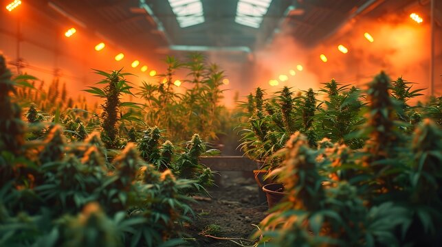 Flourishing Indoor Cannabis Cultivation in a Modern Growbox Setup